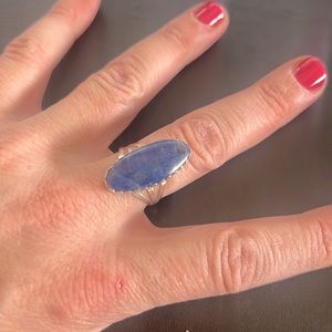 Blue gemstone Sterling silver Native America Piece